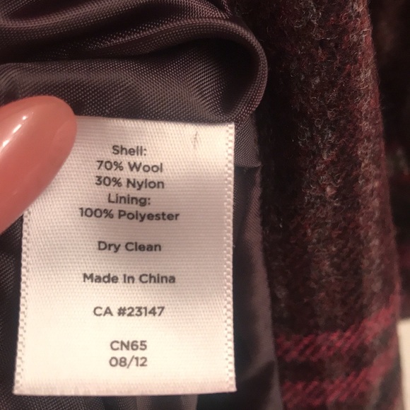 Talbots Burgundy and Pink Plaid Dress - Picture 7 of 8